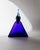 This vintage Murano glass decanter from the 1960s is a striking piece of Italian art glass, crafted in a rich royal blue...