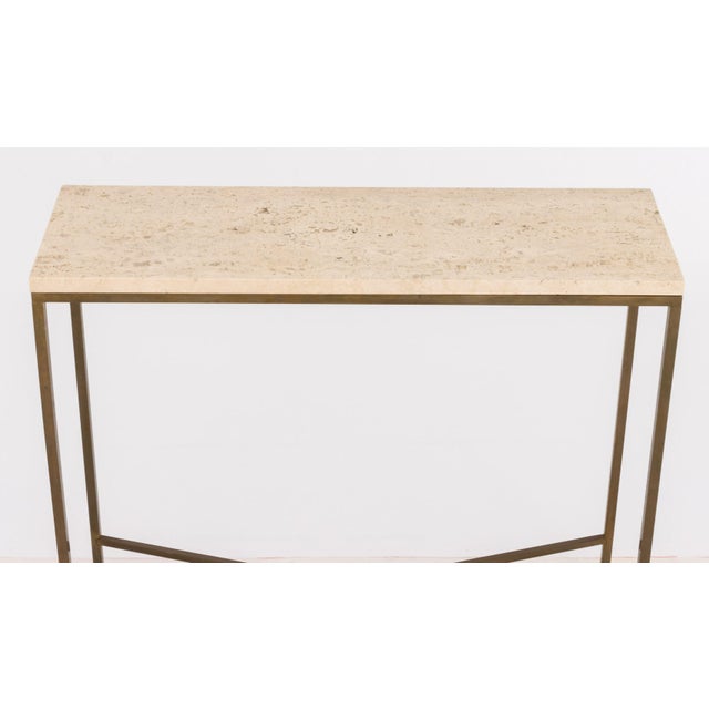 Paul McCobb Paul McCobb Style Brass Console Table For Sale - Image 4 of 8