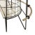 Metal Mid-Century Modern Curved Iron and Glass Bar with Yellow Glass Top, Italy, 1950 For Sale - Image 7 of 8