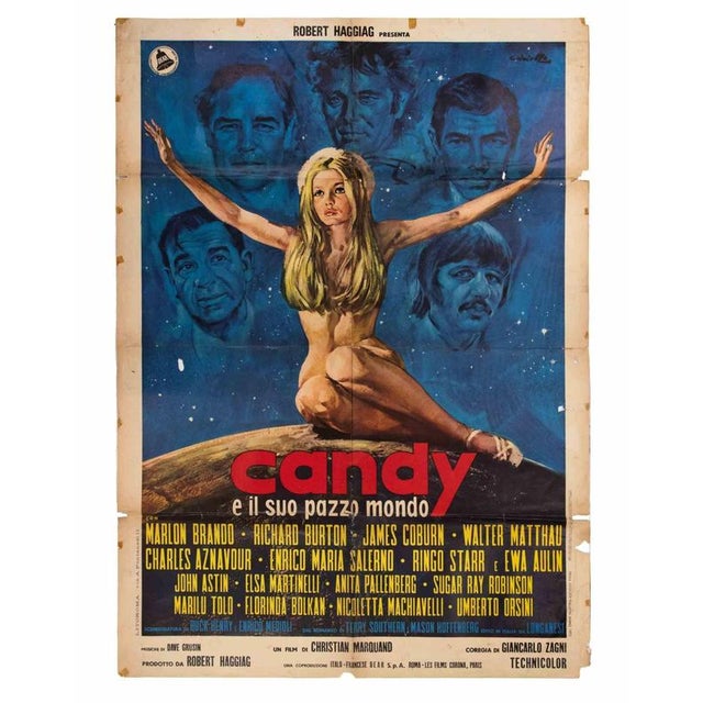 Italian 4-Foglio (140 × 200 cm), Dear Film. Directed by Christian Marquand, starring Ewa Aulin, Ringo Starr, Marlon...