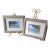 1980s Signed by A. Calabrese Framed & Matted Watercolors Small 5.5 X 4" Art Sz 9x11" Frame - a Pair For Sale