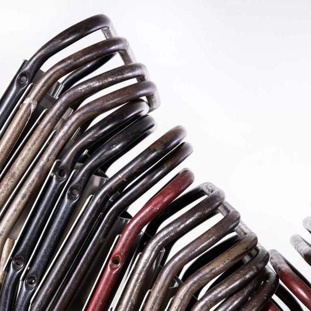 Metal Cox Tubular Metal Outdoor Dining Chairs with Metal Seats from PEL For Sale - Image 7 of 10
