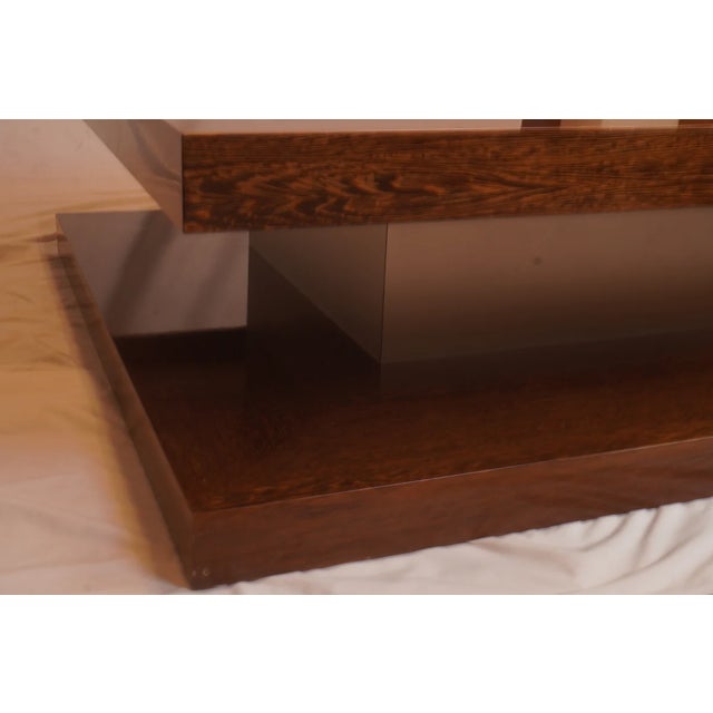 2010s Vintage Modern Square Coffee Table For Sale - Image 5 of 6