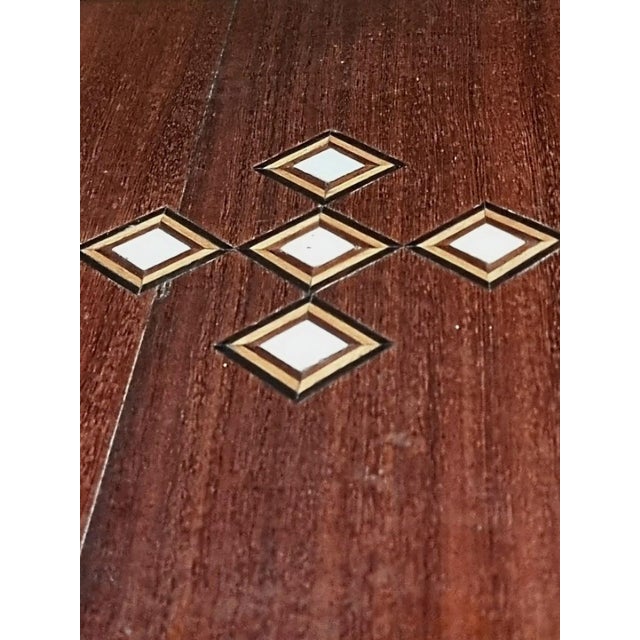 Inlaid Side or Sewing Table in Mahogany and Mixed Woods, France, 1930s-1950s For Sale - Image 14 of 18
