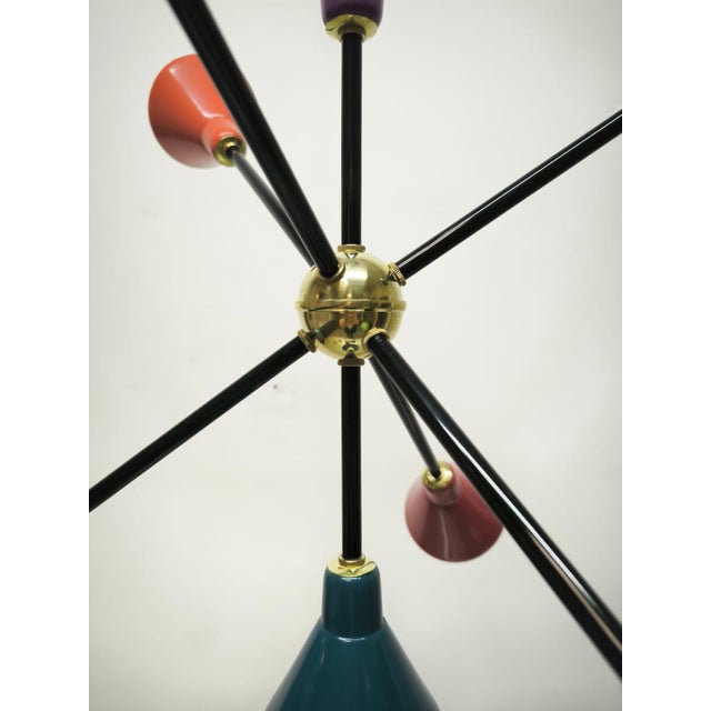 Vintage Metal Sputnik Light, 1960s For Sale - Image 11 of 17