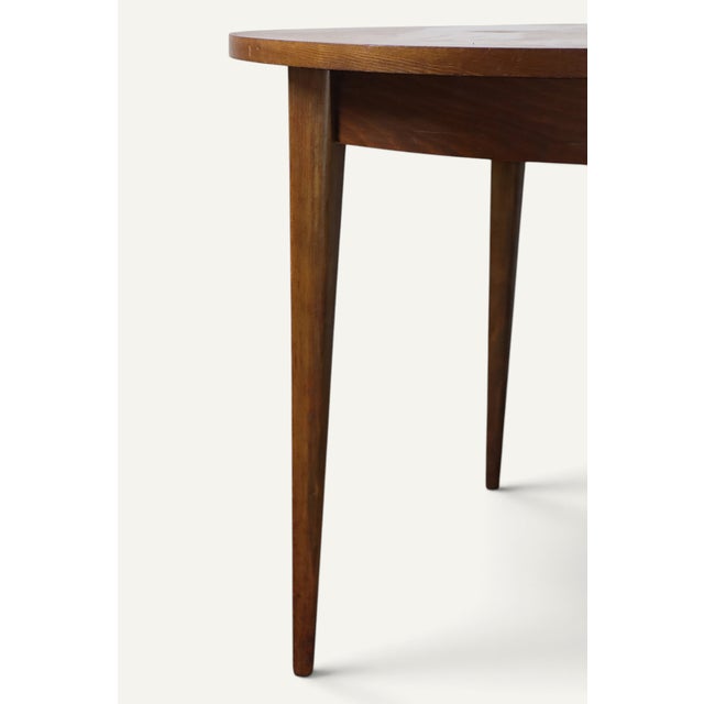 Extendable Round Teak Dining Table, 1960s For Sale - Image 11 of 17