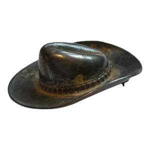 Vintage Silver Cowboy Hat Pin