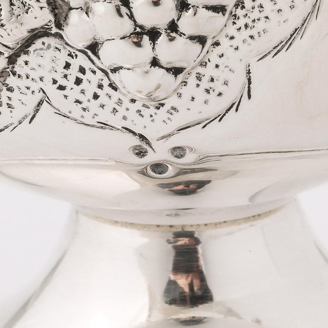Mid-Century Modernist Sterling Silver Grape & Vine Motif Mayim Achronim For Sale - Image 14 of 17