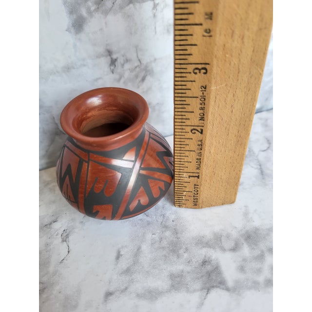 Signed Miniature Pottery Vase by Walter Lopez For Sale - Image 9 of 9