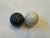 Crate & Barrel Small Crate & Barrel White & Dark Marble Salt & Pepper Shakers- a Pair For Sale - Image 4 of 5