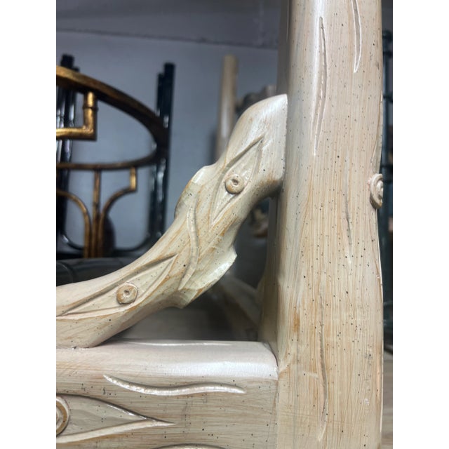 Vintage Faux Bois Dining Table For Sale In Miami - Image 6 of 6