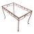 Vintage Rectangle Wrought Iron Table Base For Sale