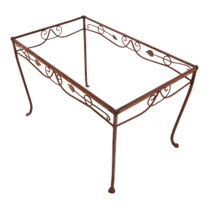 Vintage Rectangle Wrought Iron Table Base