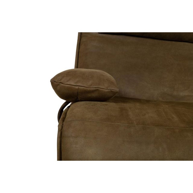 Free Motion Epos Leather Two-Seater Olive Green Mustard Electric Function Sofa from Koinor For Sale - Image 12 of 18