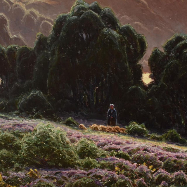 William Didier Pouget, Lake Chambly, 1900s, Oil on Canvas For Sale - Image 6 of 12