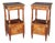 Pair 19th C. French Louis XVI Style Bronze Mounted Nightstands For Sale