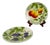 Barbotine Fruit Plates from St Clement, 1950s, Set of 2 For Sale