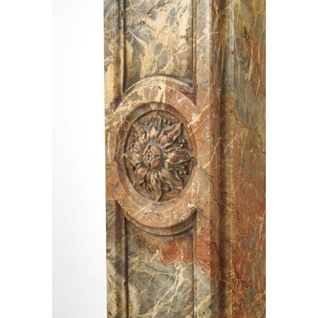 Waldorf Astoria French Regency Marble Fireplace Mantel For Sale - Image 12 of 16