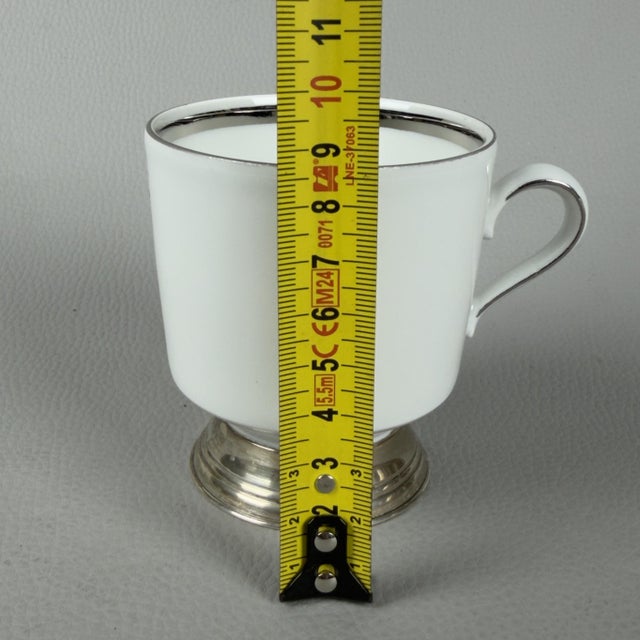 Vintage Porcelain Tea Set, Set of 6 For Sale - Image 11 of 12