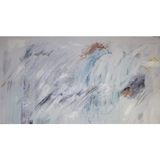 Abstract "Gradually It Became Unclear, Both Involuntary and Unconscious" Abstract Mixed Media Painting by Brian Jerome For Sale - Image 3 of 4