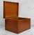 Antique Primitive Traditional Mahogany Storage Box For Sale - Image 4 of 12