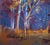 Night time impressionist pastel on heavy paper by Washington State artist Susan Flora Glendenning (born 1948). Signed...