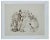 Alfred Grevin, Gathering, Original Drawing, Late-19th-Century For Sale