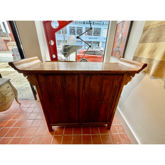 1960s 1960s Korean Style Elmwood Highboy For Sale - Image 5 of 5