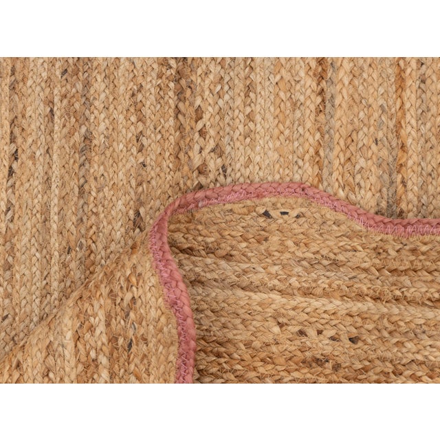 Not Yet Made - Made To Order 3x10Ft. Pink Wave Scallop Edge Jute Rug For Sale - Image 5 of 12