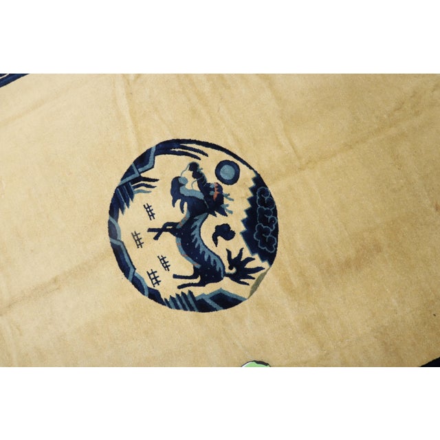 Antique Chinese Dragon Rug - 6'2" x 8'8" For Sale - Image 11 of 12