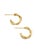 Contemporary David Yurman Petite Pave Infinity Diamond Huggie Hoop Earrings 18k Yellow Gold, A Pair For Sale - Image 3 of 6