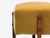Wood Italian Mid-Century Modern, Stained Wood, Camel Mohair, Ottomans, Italy, 1960s For Sale - Image 7 of 10