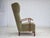 Danish Oak Highback Armchair with Velour Upholstery, 1960s For Sale - Image 10 of 18
