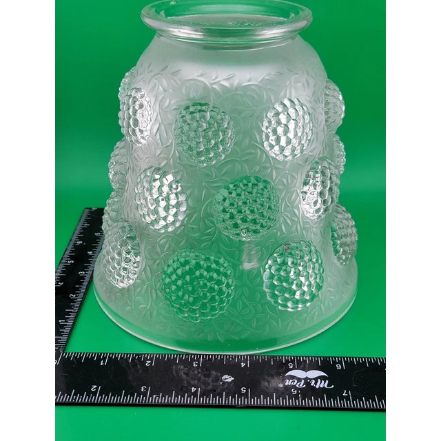 Beautiful Antique 1930 Exquisite Large Verlys French Berry Vase W Leaf Scrolling For Sale - Image 11 of 11