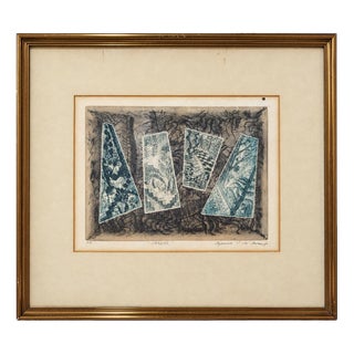 Ignacio V. De Araujo, Gardens, Color Engraving on Paper, Framed For Sale