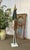 Indonesian Parasol in Wallpaper, Wood and Wool, 1950s For Sale - Image 3 of 14