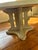 Gothic Revival Pedestal Dining Table with Round Cast Stone Top, Michael Taylor Designs Style Description: A sculptural...