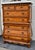 Wood Legacy Carved Bombe Tall Chest French Style Pine Dresser W/Gold Details For Sale - Image 7 of 17
