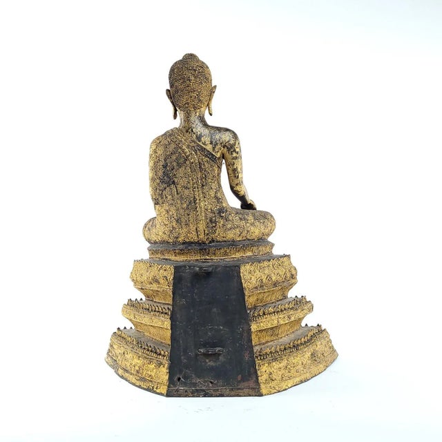 Tourist Bronze Buddha, Probably Vintage For Sale - Image 9 of 11