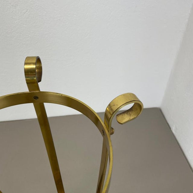 Hollywood Regency Brass Umbrella Stand, Italy, 1970s For Sale - Image 9 of 18