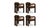 Double Arch Dining Chairs in Dark Brown Cotton Velvet from Insidherland, Set of 4 For Sale - Image 14 of 14