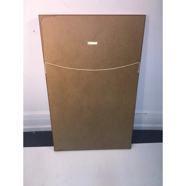 Metal Modernist Danish Splined Teak Mirror For Sale - Image 7 of 9