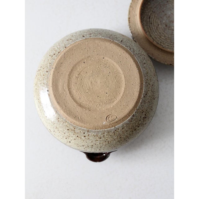 Vintage Studio Pottery Serving Bowl For Sale - Image 10 of 12