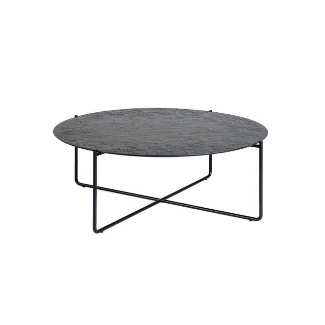 Coccodrillo Bronze Isola 800 Coffee Table by Disain1971 Dimensions: D 80 x H 30 cm Materials: black, Bronze. Weight: 9 kg....