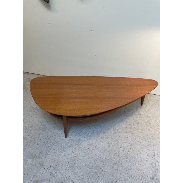 Brown Saltman Brown Saltman Guitar- Pick Mahogany Coffee Table, 1950s For Sale - Image 4 of 6