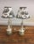 White Vintage Porcelain Lamps - A Pair For Sale - Image 8 of 9