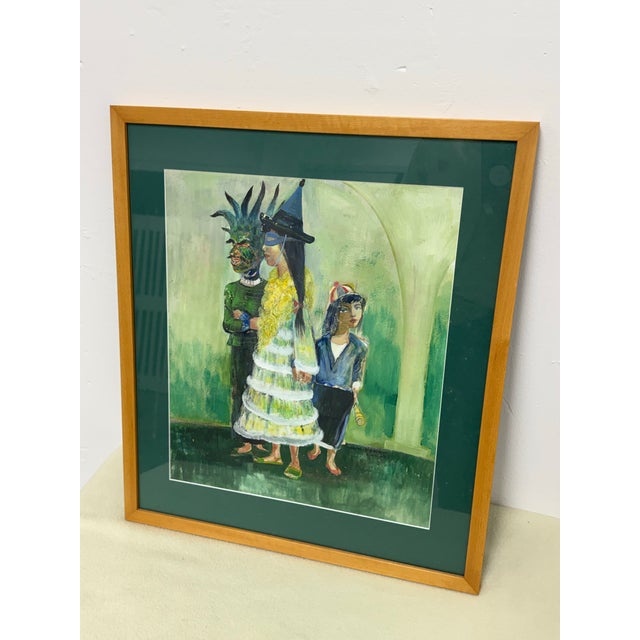 Traditional Pedro Lobos Framed Painting, Mid 20th Century For Sale - Image 3 of 12