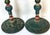 Pair Tuscan Polychrome Wooden Altar Candlesticks, Worn Patina, 18th / 19th C. For Sale - Image 16 of 17