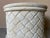 Vintage Woven Pattern Plaster Side / Coffee Table Base For Sale - Image 10 of 12
