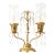 Antique French Girandole Waterfall Crystal Table Lamp For Sale